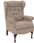 Brompton Brown fabric Fire Side Chair