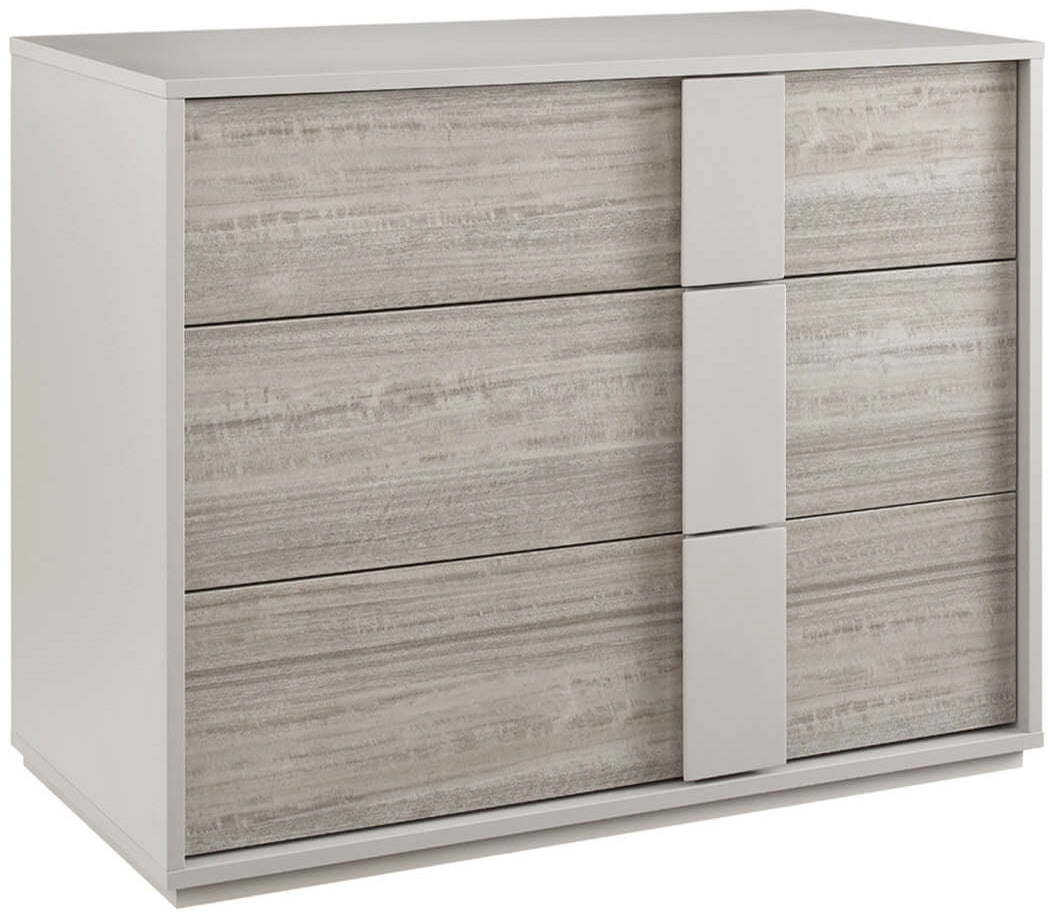 Cape Cod wood look glossy 3 Drawer Chest