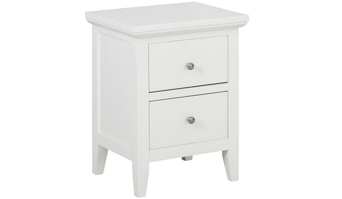 Cara White Bedside Locker