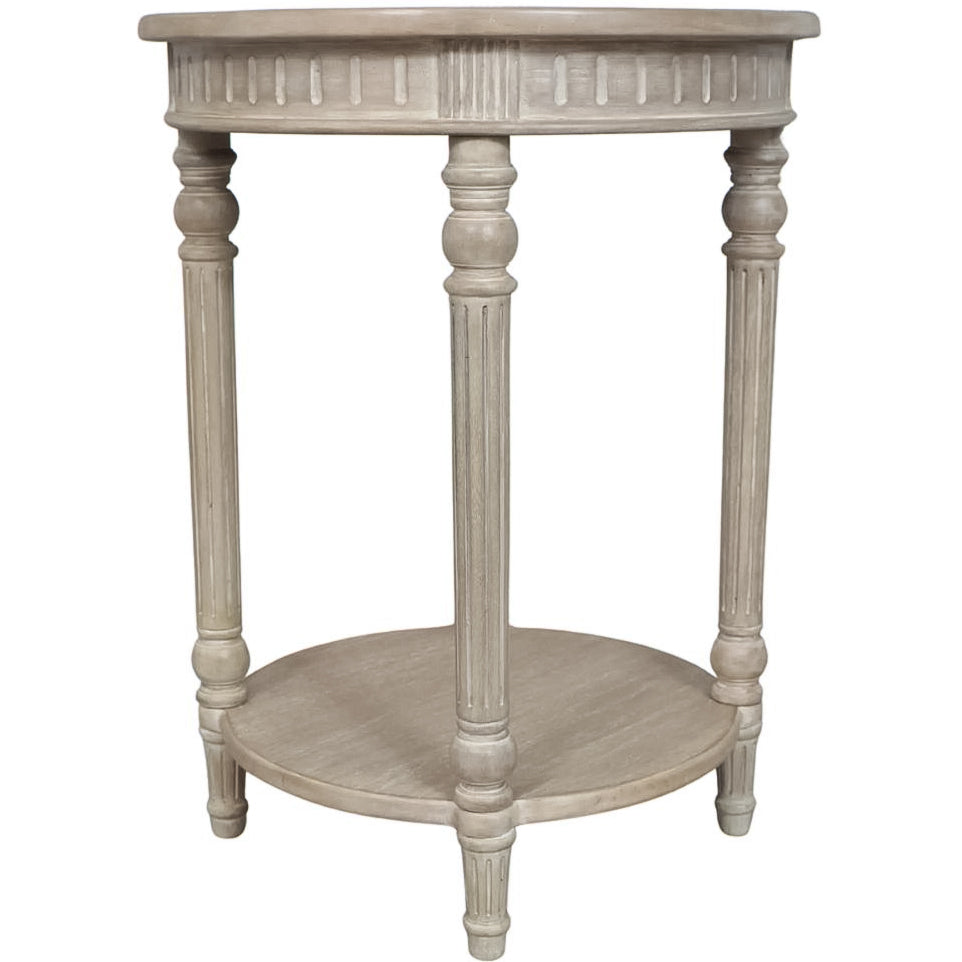 Carty Lamp Table with lower shelf