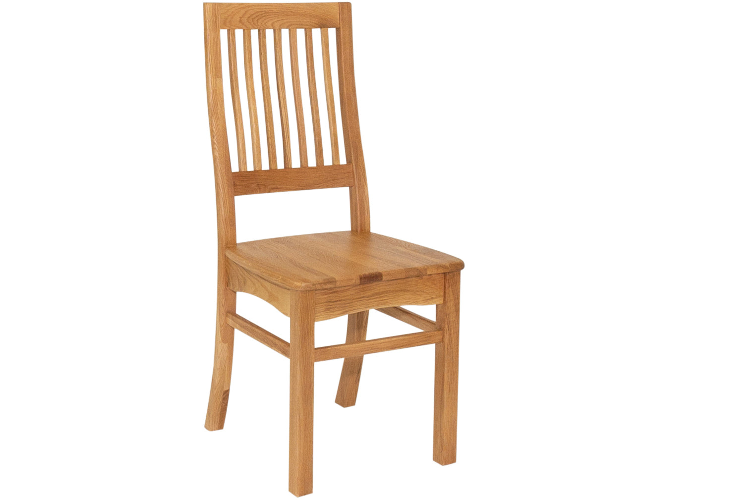 Claddagh Oak Dining Chair with virtical slats