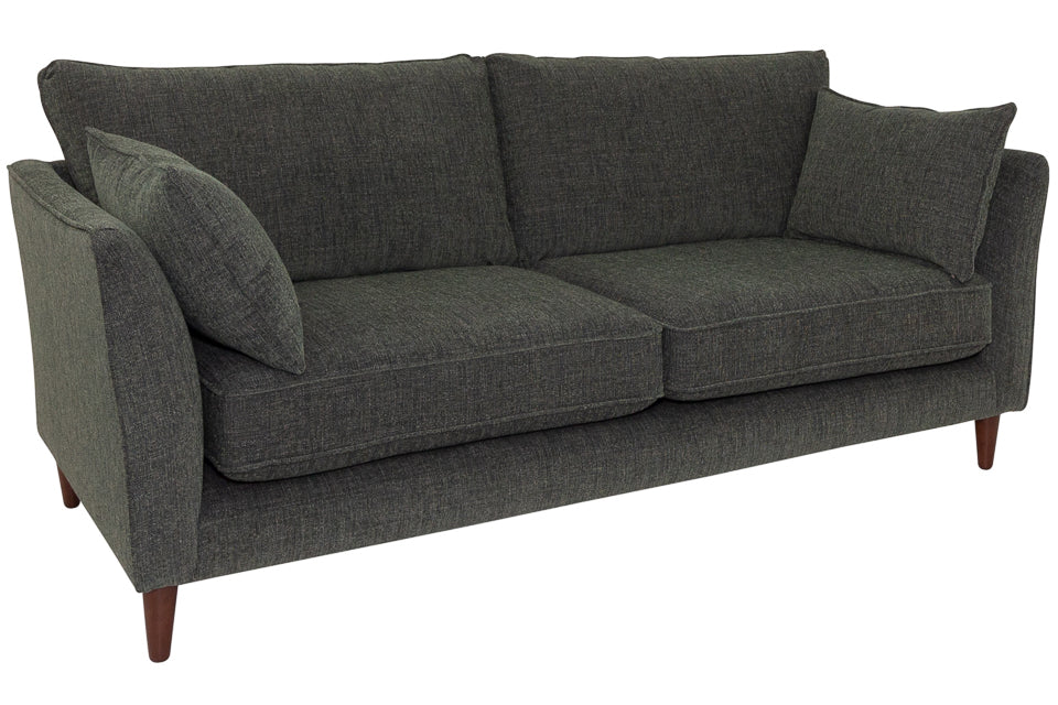 Constance 4 Seater Sofa in green fabric