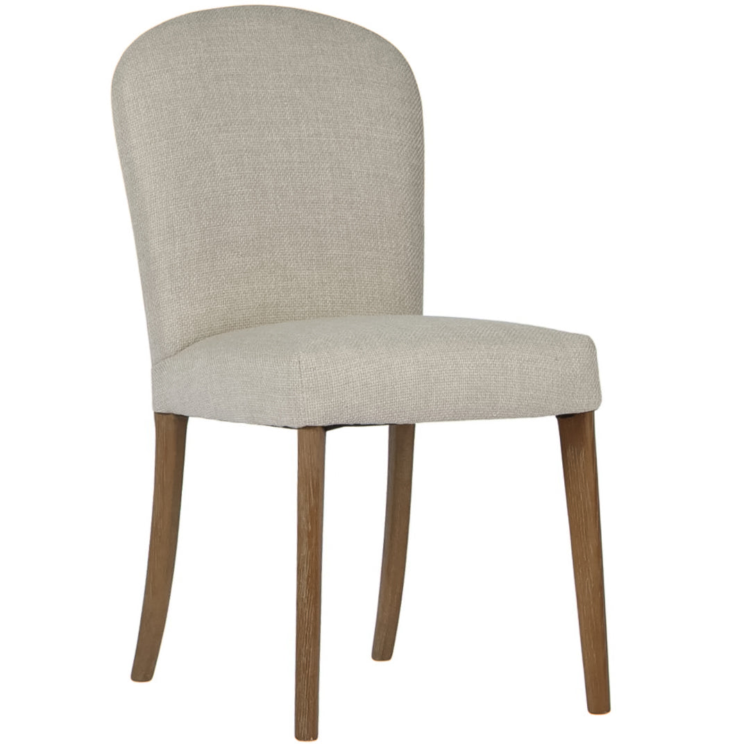 Cooper Beige Dining Chair with oak legs