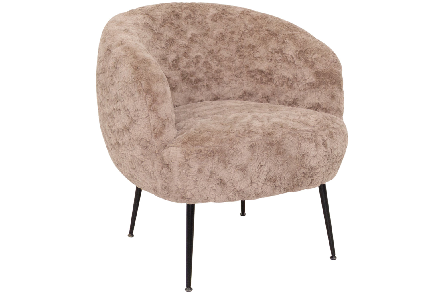 Cora Beige textured Fabric Armchair
