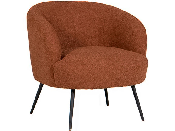 Danube Orange boucle Armchair