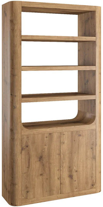 Dovedale Tall Display Cabinet with open shelving