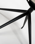 Eske - Taupe Faux Leather And Metal Dining Chair