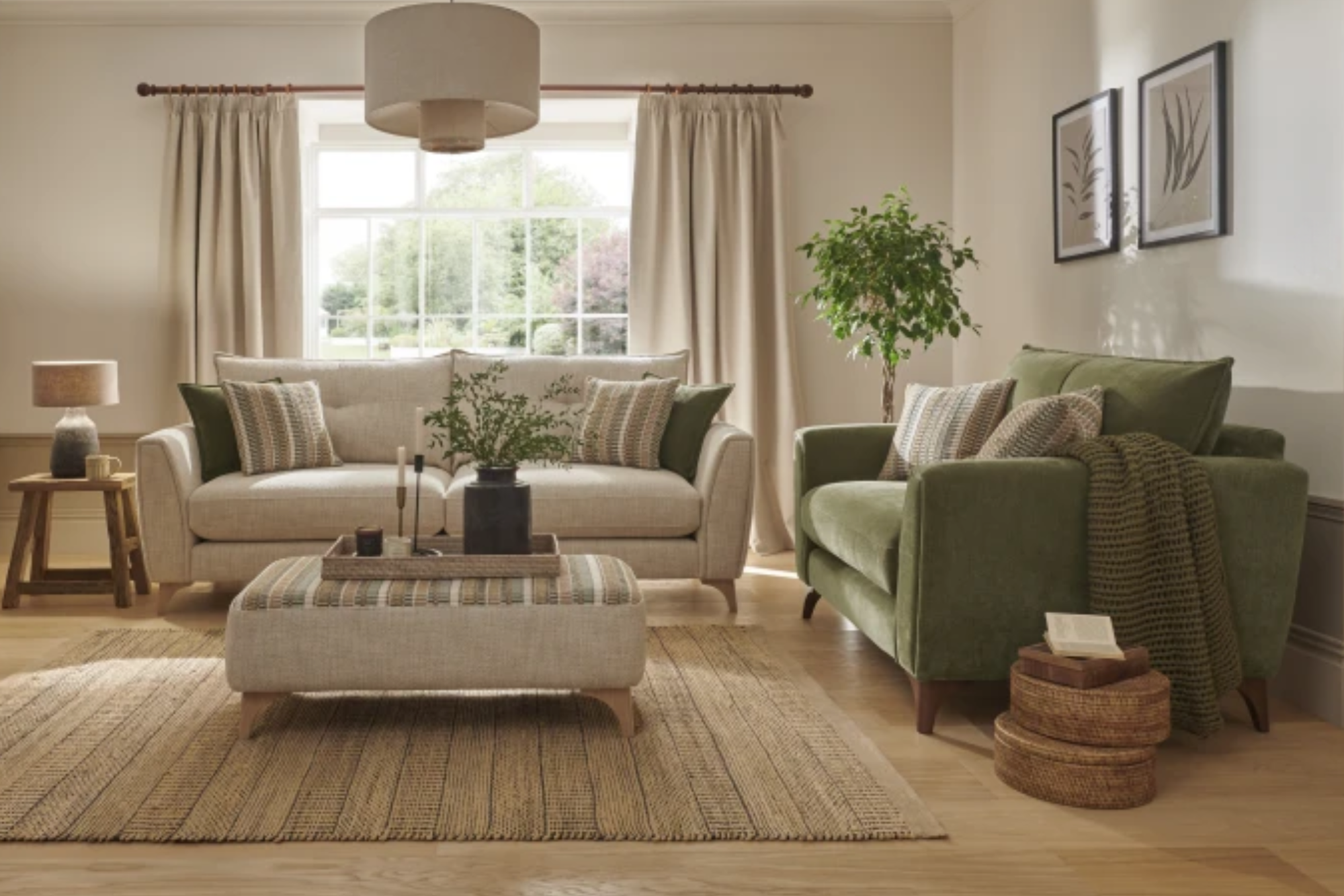 Featherston - Fabric Footstool