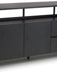 Fiji Black Sideboard with raised shelf