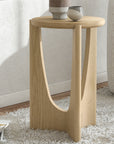 Ailbhe - Oak Round Lamp Table