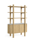 Tina - Marble Top Bookcase
