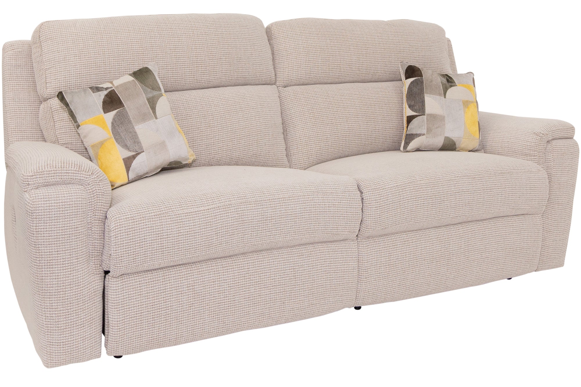 Helsdale textured Fabric 3 Seater Recliner