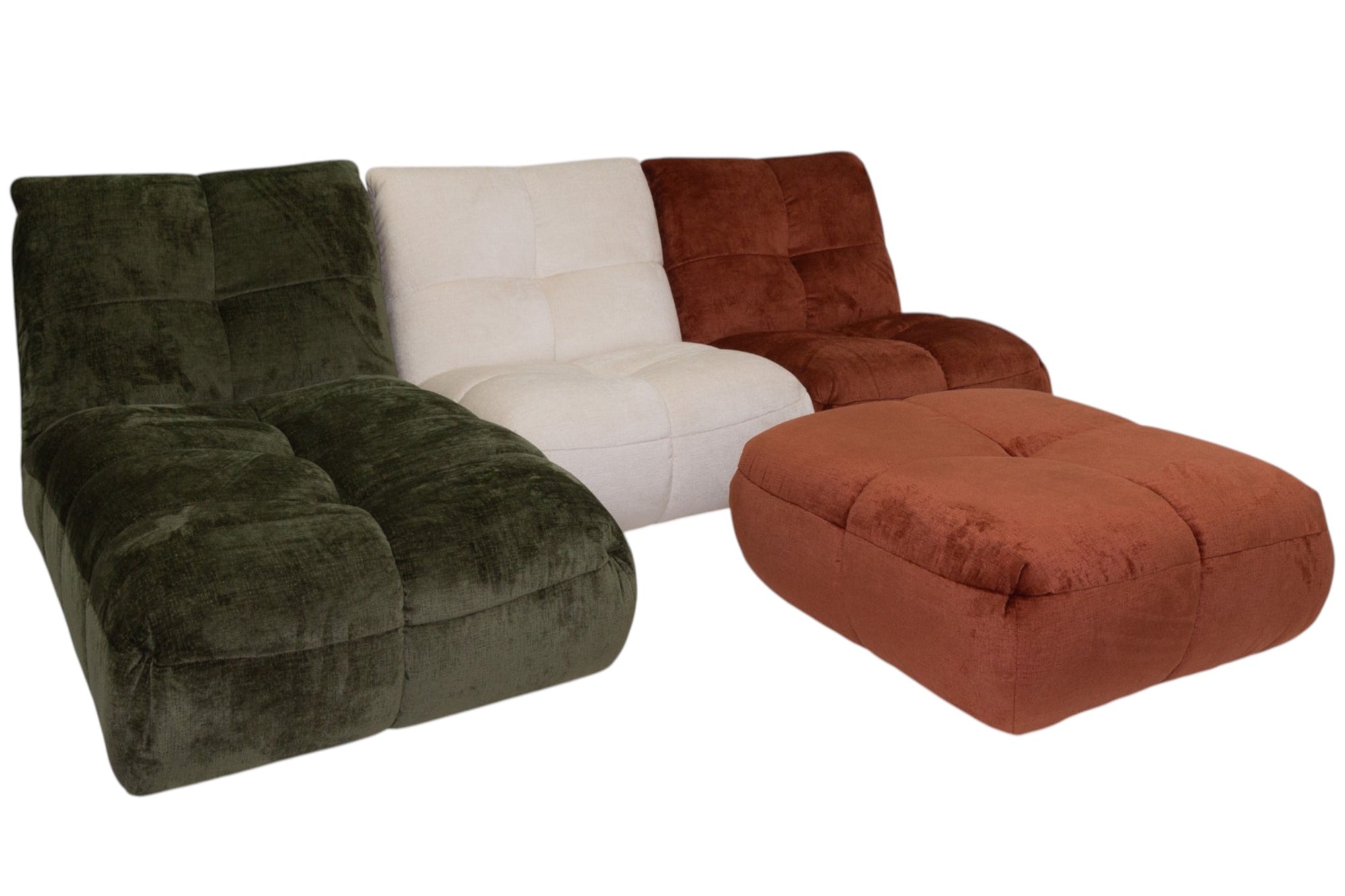 Hernan 3 seater Chaise Suite with Ottoman