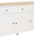 Eimear - Cream And Oak Large 3 Door 3 Drawer Sideboard