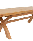 Kinvara - Oak Cross Leg Dining Table 200-245Cm
