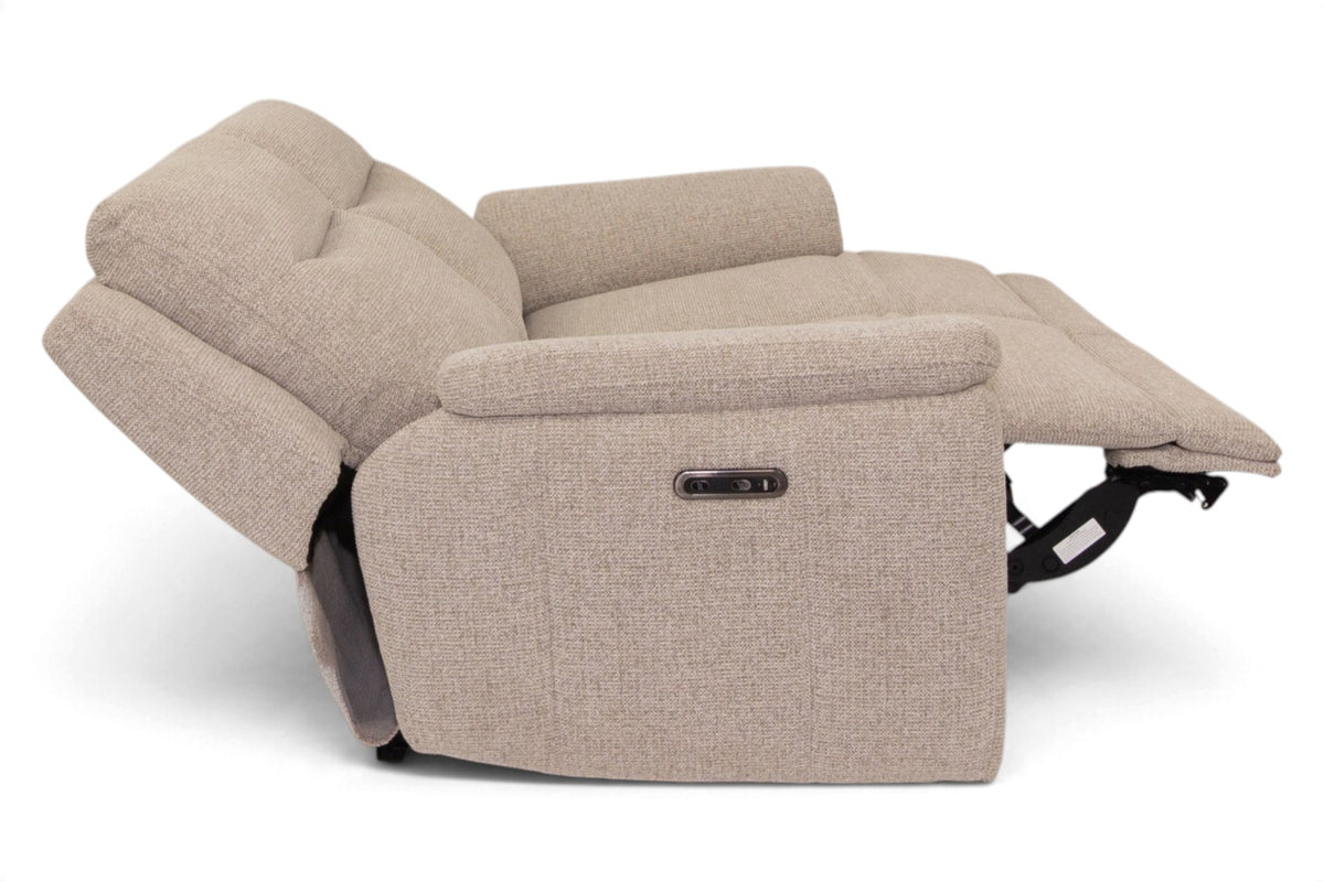 Helston - Fabric 2 Seater Power Recliner Sofa