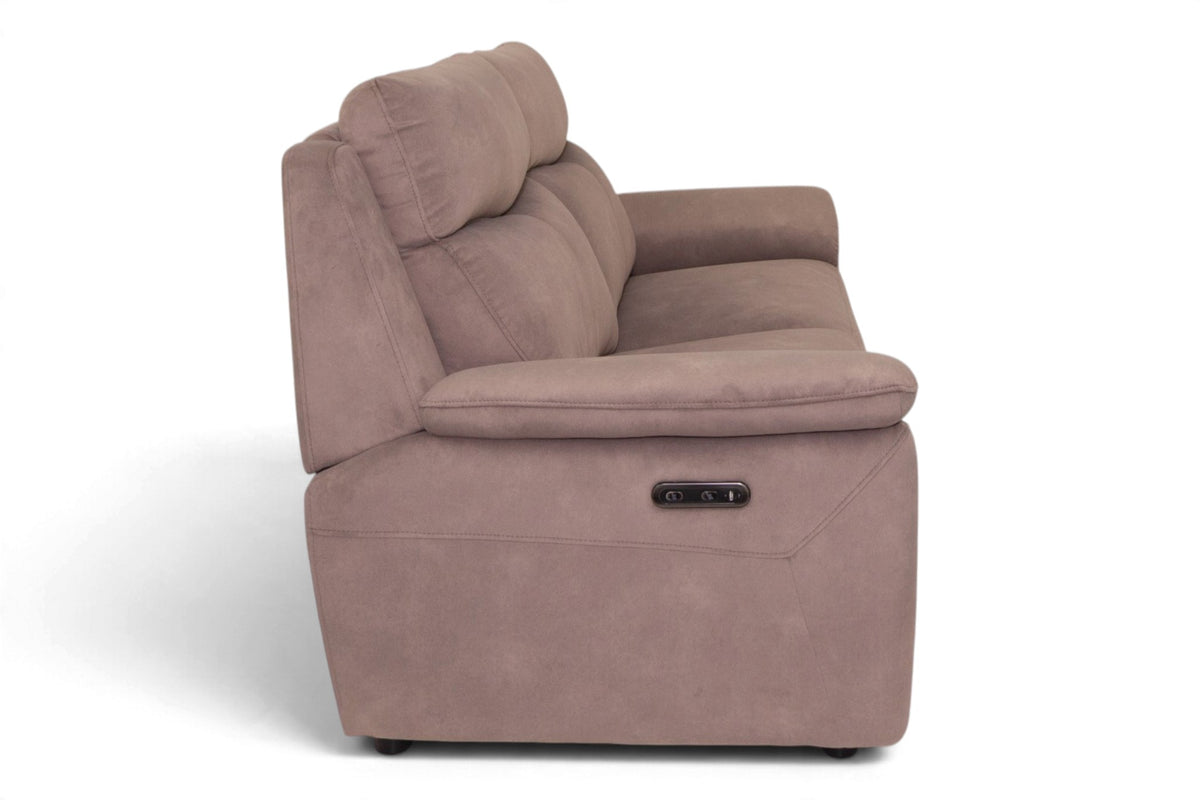 Maldon - Fabric 3 Seater Power Recliner Sofa