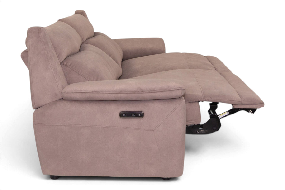 Maldon - Fabric 3 Seater Power Recliner Sofa