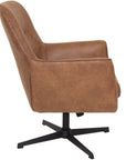 Liam - Brown Leather Accent Armchair