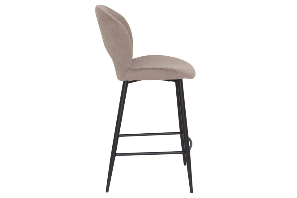 Slane - Grey Fabric And Metal Counter Bar Stool