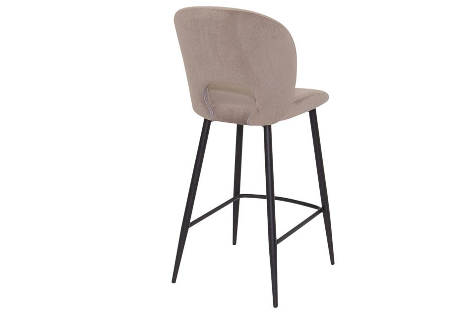 Slane - Grey Fabric And Metal Counter Bar Stool