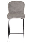 Newport - Grey Fabric And Metal Counter Bar Stool