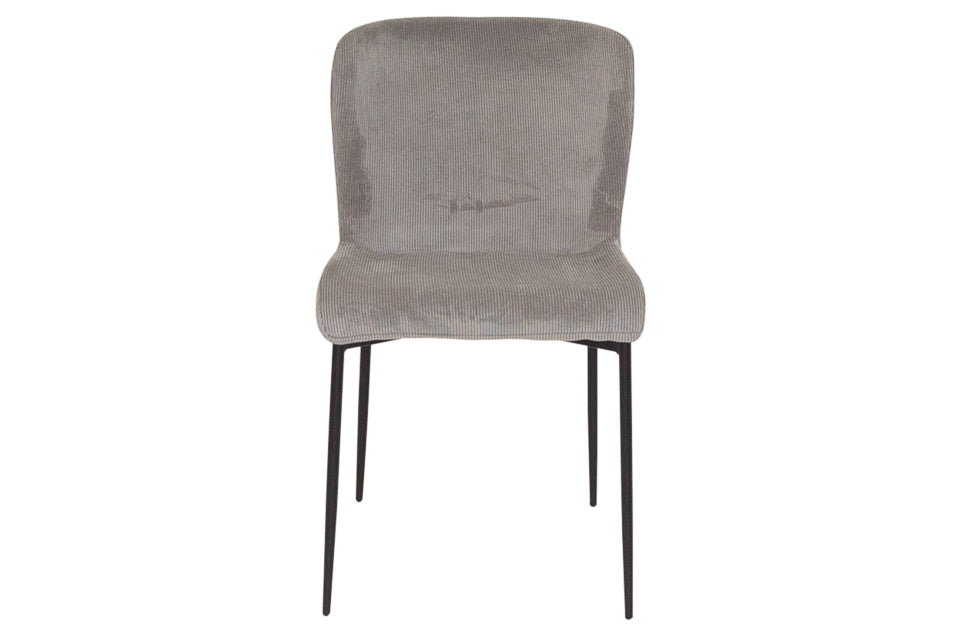 Newport - Grey Fabric And Metal Dining Chair