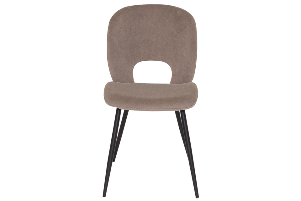 Slane - Grey Fabric And Metal Dining Chair