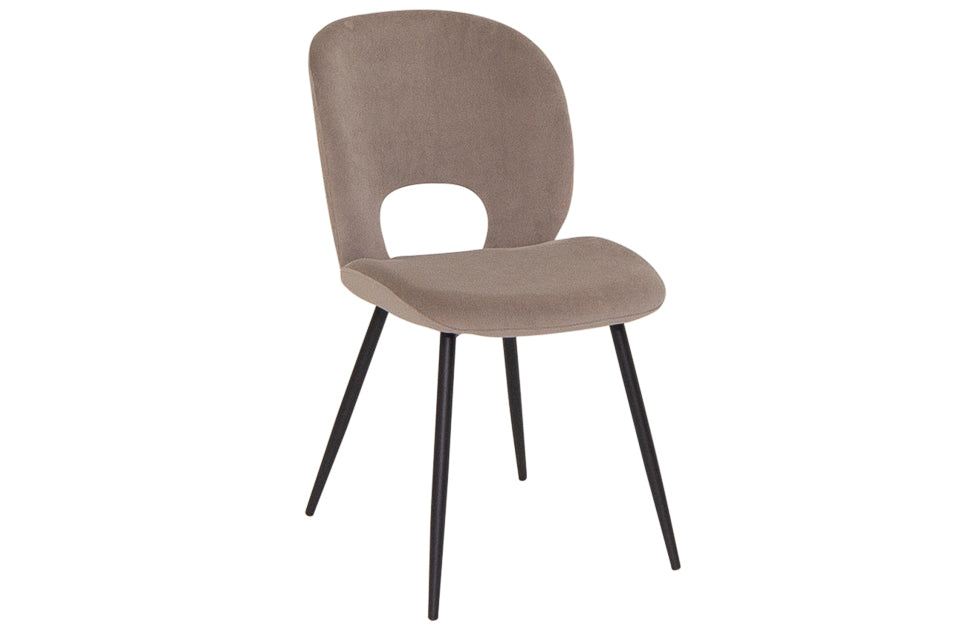 Slane - Grey Fabric And Metal Dining Chair