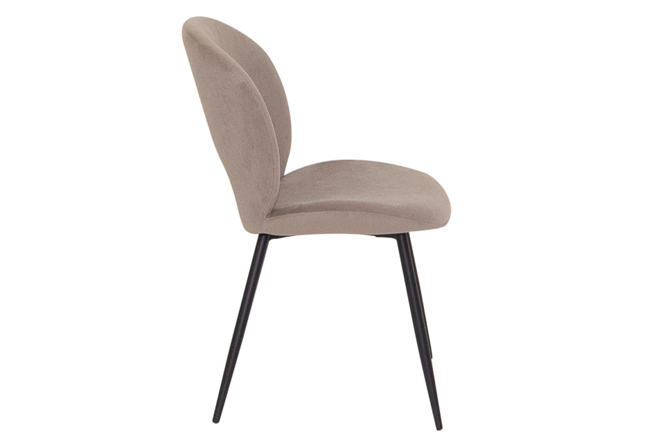 Slane - Grey Fabric And Metal Dining Chair