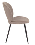 Slane - Grey Fabric And Metal Dining Chair