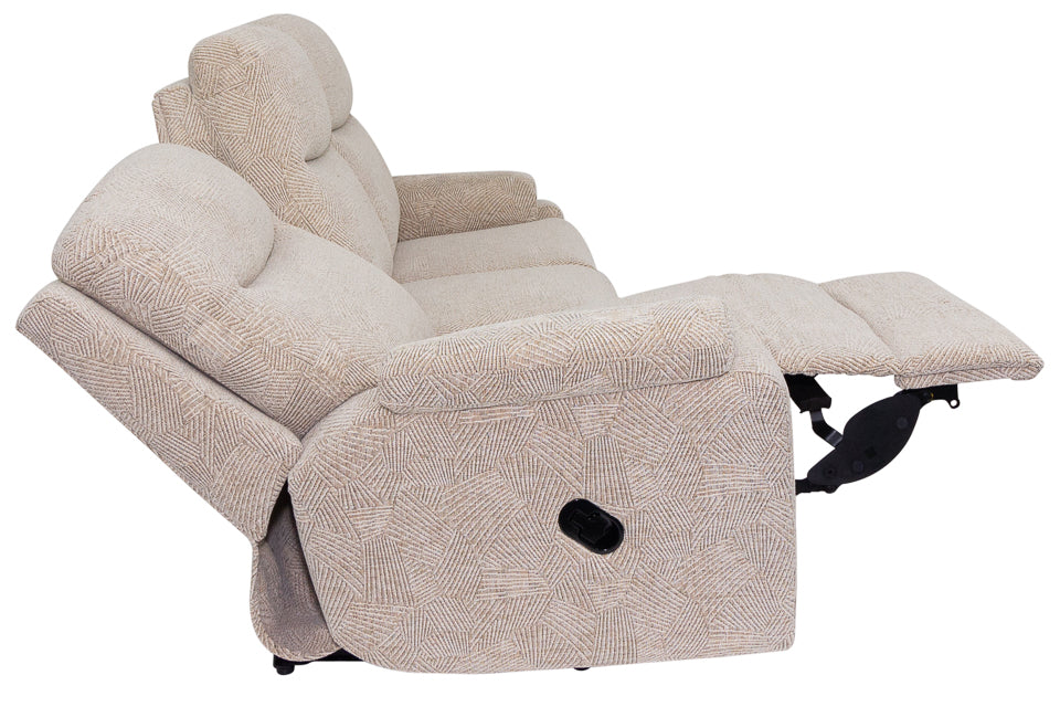 Pierre - Fabric 3 Seater Recliner Sofa
