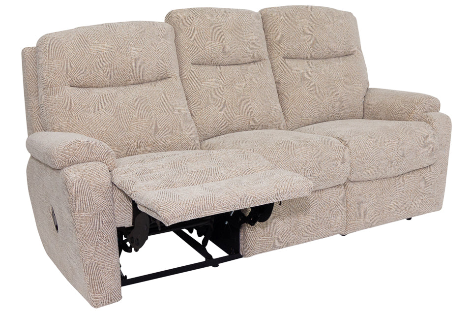 Pierre - Fabric 3 Seater Recliner Sofa