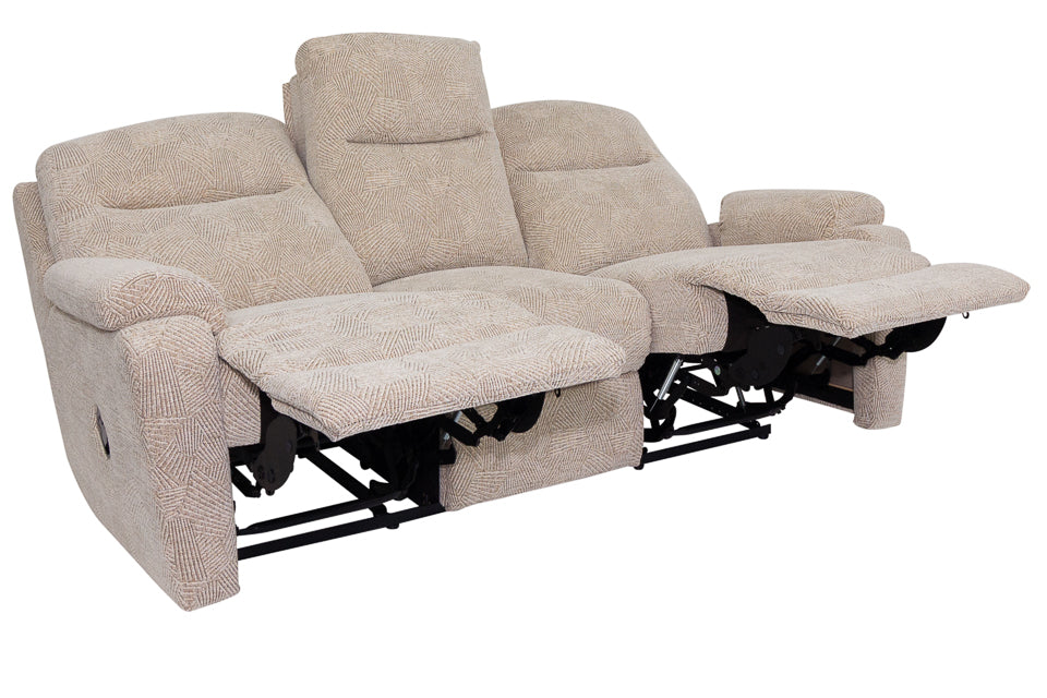 Pierre - Fabric 3 Seater Recliner Sofa