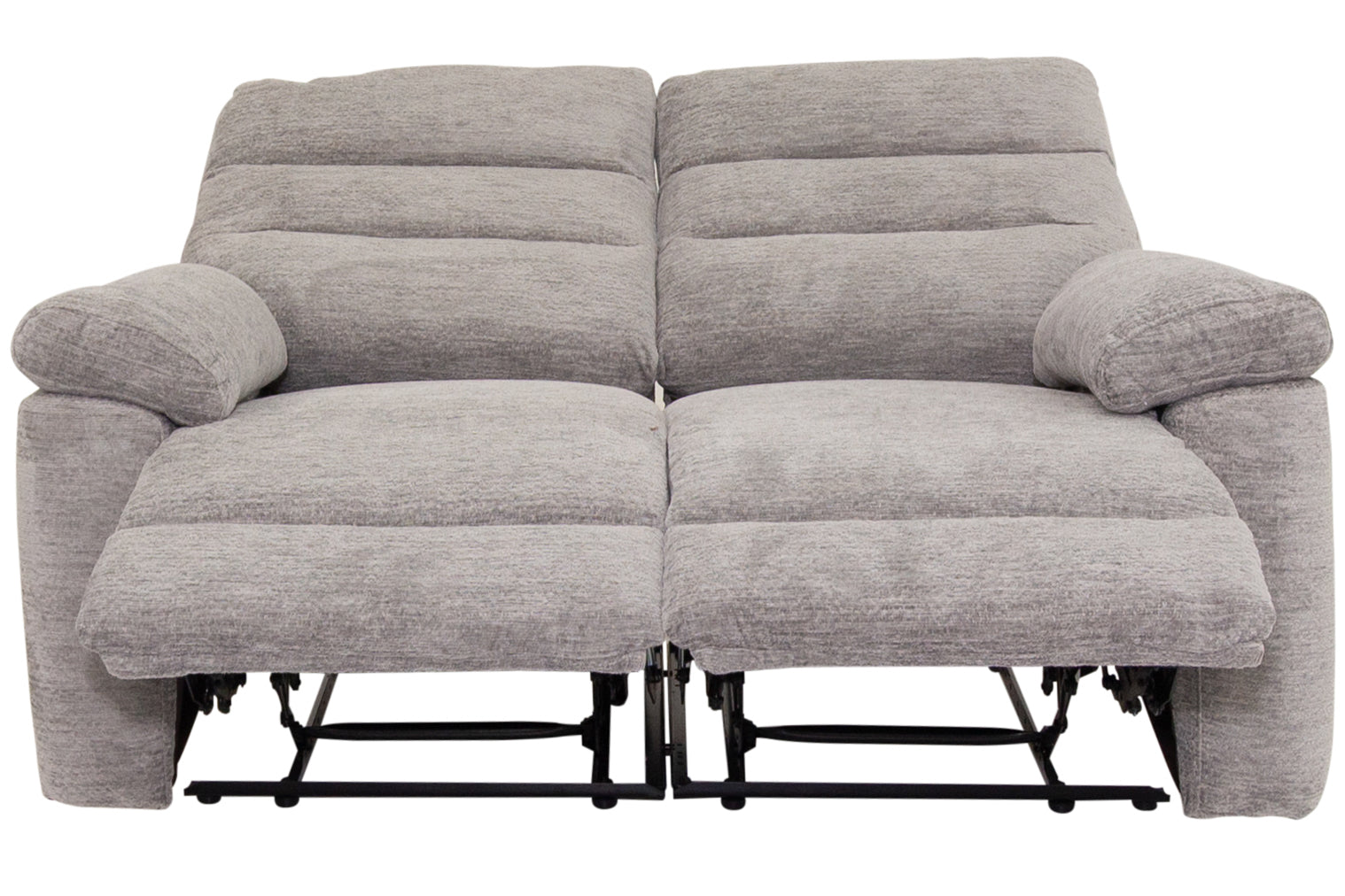 Kent - Grey Fabric 2 Seater Recliner Sofa