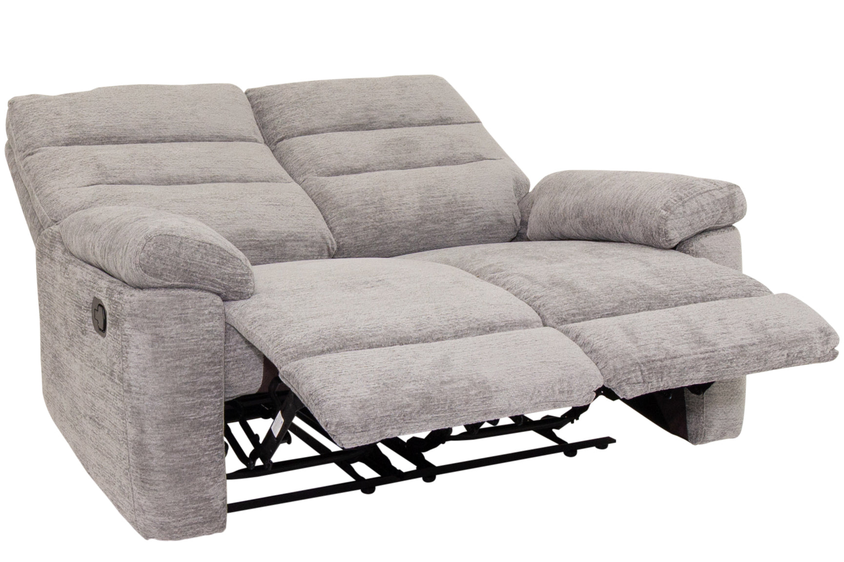 Kent - Grey Fabric 2 Seater Recliner Sofa