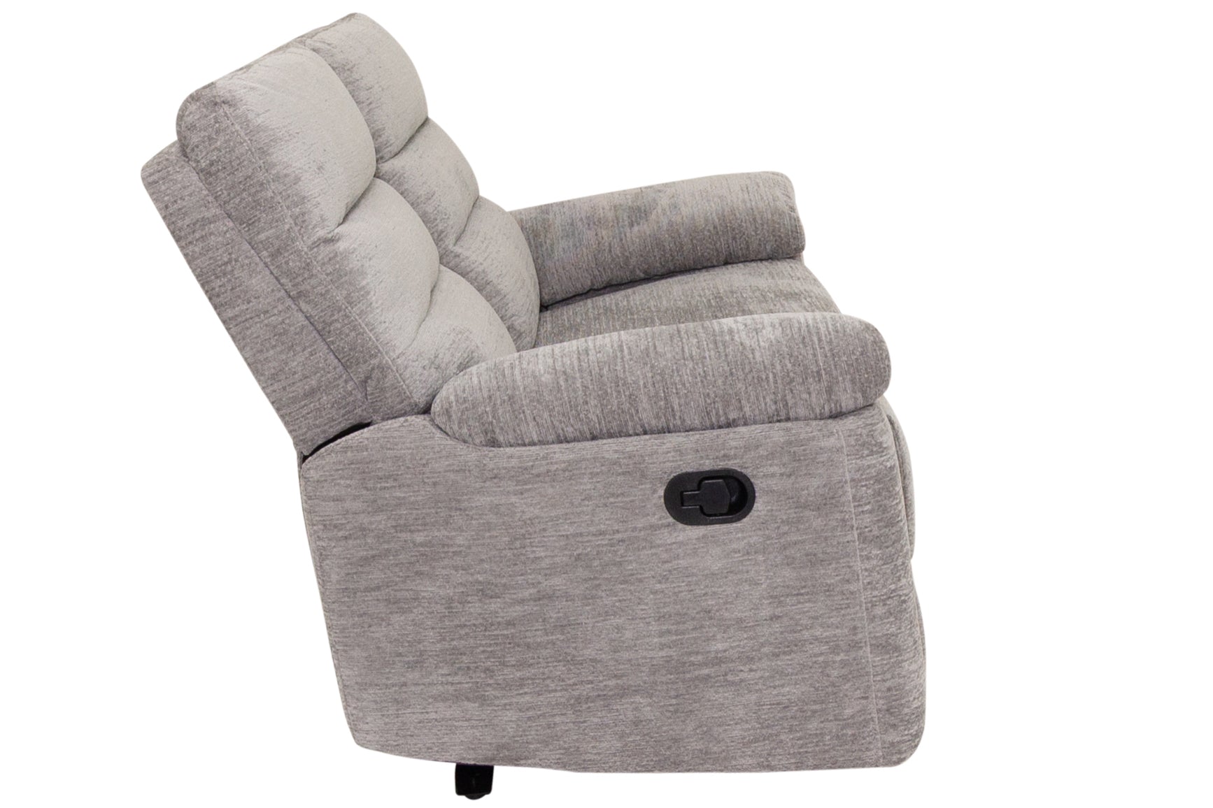 Kent - Grey Fabric 2 Seater Recliner Sofa