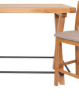 Kinvara - Oak Bar Stool With Grey Seat
