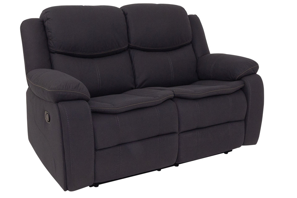 Rio - Grey Fabric 2 Seater Recliner Sofa