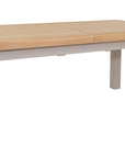 Kilronan - Taupe And Oak Large  Extension Dining Table 200-245Cm