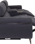 Sinatra - Fabric 3 Seater Sofa with Console and Speaker