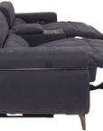 Sinatra - Fabric 3 Seater Sofa with Console and Speaker