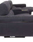 Sinatra - Fabric 3 Seater Sofa with Console and Speaker