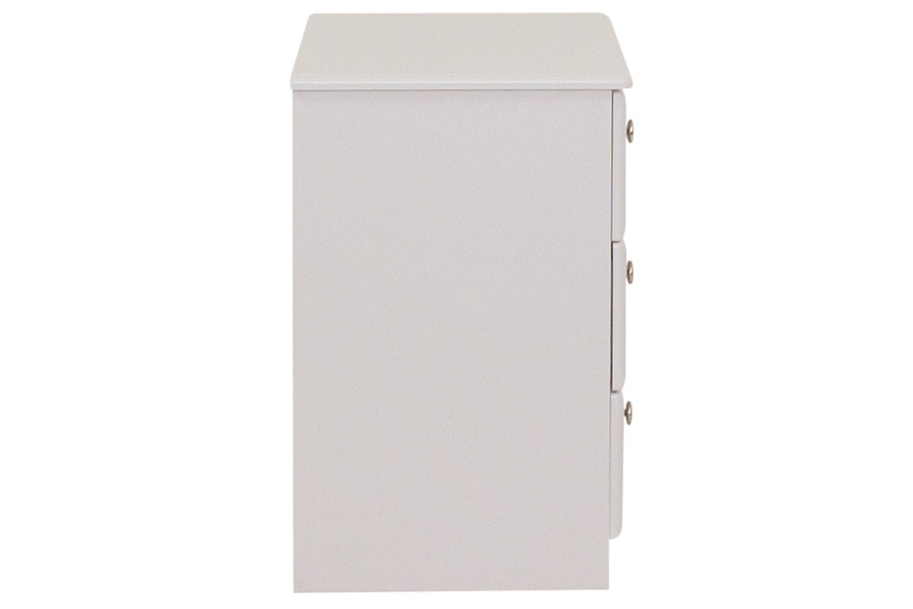 Jupiter - Grey Standard 3Dr Bedside Locker