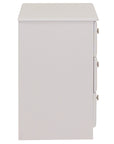 Jupiter - Grey Standard 3Dr Bedside Locker