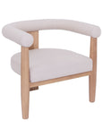 Hanover - Cream And Oak Fabric Armchair