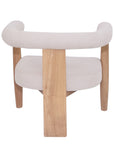 Hanover - Cream And Oak Fabric Armchair