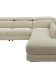 Picton - Cream Fabric Power Recliner Corner Sofa