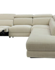 Picton - Cream Fabric Power Recliner Corner Sofa