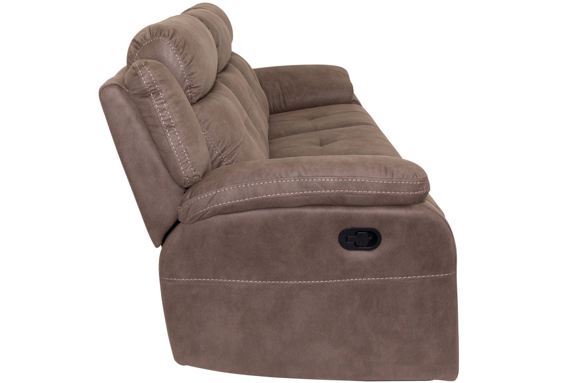 Richmond - Brown Fabric 3 Seater Recliner Sofa